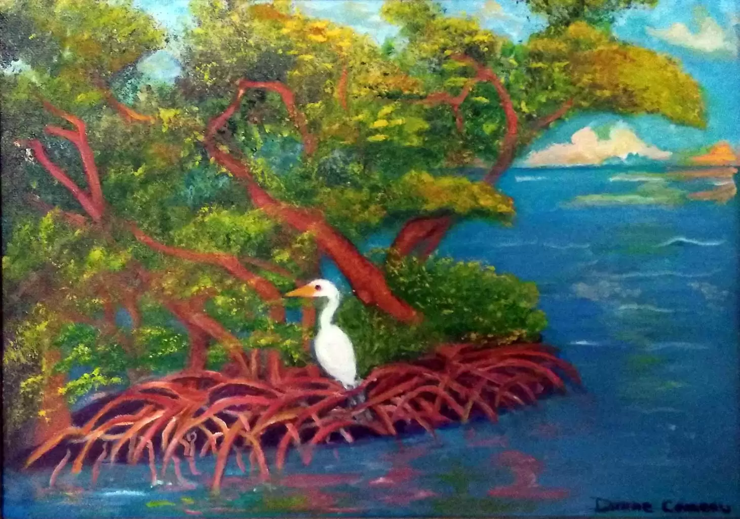 Mangrove with a Visitor